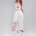 New Women's Hip Hop Dance Pants - Loose Fit Streetwear Jazzy Trousers With Pockets - High Waist Stretchy Polyester Pants For Urban Fashion Black/White_ecoleips.com