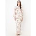 Elegant 3D Floral Maxi Dress With Long Sleeves – Stretchy Rayon Blend Women’s Dress (S-5XL, Wrap Style, Office & Evening Wear)_ecoleips.com