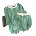 Women's Clothing Women's Summer Striped Sports Suit 2 Piece Set Loose Fitting Short Sleeved T Shirt And Shorts Casual Outfit Up To 200 Kg_ecoleips.com