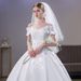 Satin Off-Shoulder Wedding Dress for Women French Style Simple And Ethereal Princess Style New 2026_ecoleips.com