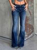 Cross-Border New American Retro Hot Girl Flared Pants Versatile Stretch Slim Fit Slimming Jeans For Women_ecoleips.com