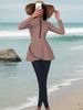 Women's Clothing High Elastic Large Size Conservative Muslim Swimsuit Long Sleeve Trousers Conservative Sunscreen Three Piece Suit_ecoleips.com