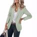 Oversized Blazer For Women - Spring/Fall Long Sleeve Notch Lapel Jacket, Breathable Polyester Work-to-Weekend Top With Relaxed Fit (XS-XXL)_ecoleips.com
