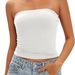2025 Cross-Border Hot-Selling Women's Strapless Tank Top, Off-Shoulder, Versatile For Layering Or Wearing Alone,_ecoleips.com