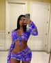 L5225 Sexy Women's Outfit Crop Top Long Sleeve Irregular Drawstring Mini Skirt Three-Piece Set_ecoleips.com