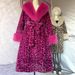 Luxury Faux Fur Leopard Print Coat With Fox & Raccoon Collar – Long Slim Fit Winter Coat For Women (S-XL)_ecoleips.com