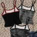 Summer Camisole Tank Top for Women Sexy Slim Fit Sleeveless Red Black Five Pointed Star Print European American Style_ecoleips.com