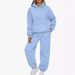 Women's Autumn Winter Two Piece Set Casual Hoodie Sportswear Pants Combo_ecoleips.com