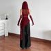 2026 Autumn New Women's Fashion Solid Color Slim Street Style Hooded Sleeveless Mesh Top_ecoleips.com