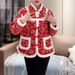 girl Plus Size Women's Year Chinese Winter New National Style Slimming Northeast Floral Cotton Jacket Women_ecoleips.com