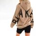 Women's Clothing New Cross Border Fashion Printing Thickened Versatile Long Sleeve Loose Hooded Sweater Women_ecoleips.com