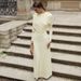 Women's Elegant Ruched Asymmetrical Long Sleeve Solid Color Bodycon Midi Dress – Fall Winter Party Gown 2026_ecoleips.com