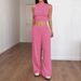 Women's Y2K Design Spring/Summer Vest And Trousers Suit Relaxed Everyday Wear Versatile Comfortable Feshion Trend_ecoleips.com