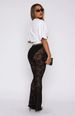 K Fashionable And Sexy Hot Girl Super Elastic Sexy Girl Nightclub Lace Casual Pants_ecoleips.com