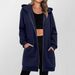 Mid-Length Zip-Up Hoodie – Women’s Fleece-Lined Winter Sweatshirt (Dark Blue/Light Gray/Dark Gray, XS-XXL)_ecoleips.com