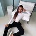 Comfortable Casual Women's Jumpsuit Base Layer Slim Fit Unique Solid Color round Neck Hollowed out Long Sleeve for Everyday Wear_ecoleips.com