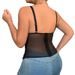 Lace Corset Bustier Top – Sheer Mesh & Boning Support (Sexy Lingerie-Inspired, Strappy Bralette For Clubbing Or Layering)_ecoleips.com
