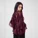 Women's Clothing V-Neck Layered Blouse – Women’s Long-Sleeve Versatile Pullover Top"_ecoleips.com
