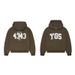 Couple Trendy Sweater Suit Women's Hooded Sports Pullover Letter Embroidery INS Style Casual Streetwear_ecoleips.com