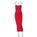 European And American Style Foreign Trade Women's Clothing 2025 Summer New Fashion Sexy Backless Strap Slim-fit Solid_ecoleips.com