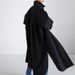 Women's Oversized Shirt Dress With Asymmetrical Slit Long Sleeve Casual Button Down Tunic Top, Lightweight Linen Blend Open Front Cover Up_ecoleips.com