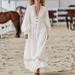 2026 European And American French-style Early Spring New Long-sleeved Women's Shirt, Autumn Elegant White Dress_ecoleips.com