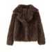 Women’s Short Faux Shearling Coat – Trendy Fall Outerwear | Cozy & Stylish Cropped Faux Fur Jacket_ecoleips.com