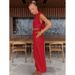 Fashion Cotton And Linen Suit Women's Summer Padded Shoulder Sleeveless Top And Trousers Two-Piece Casual_ecoleips.com