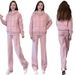 Women's Clothing Fashion Casual Sports Suit For Women Winter New Style Down Cotton Sweater Jacket Thickened Pants Two Piece Suit_ecoleips.com