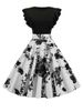 Summer Dress Women Elegant Vintage Dress Robe Femme Casual Short Sleeve Midi Party Sundress Vestidos_ecoleips.com