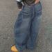 "Distressed Wide-Leg Denim Jeans – Extra Long & Loose Fit (Bluish/Black/Light Gray, XS-XXL)"_ecoleips.com