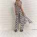 Women's Elegant Sleeveless V Neck Top With Lace Up Detail Printed Slim Fit Pant SetStyle Clothing_ecoleips.com