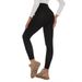 Women's Clothing Plus Velvet Thickened Leggings Pocket Style Warm Composite Velvet Thickened Leggings Worn Outside_ecoleips.com