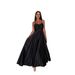 Women's Clothing New Russian Sexy Solid Color Slit Suspender Dress_ecoleips.com