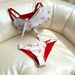 2026 New Women's Two-piece Bikini Swimsuit, European And American Style, Sexy Printed Strappy Vacation Swimwear, Shell_ecoleips.com