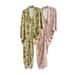 Aria Basics Aria Basics Elegant Temperament ~ Spanish Niche Design Silk Print Ink Smudge V-neck Irregular Flower Bud Dress For Women_ecoleips.com