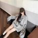 New Autumn And Winter Trendy Brand Letter Print Fashion Versatile Fleece-lined Long-sleeve Warm High-end Design Loose_ecoleips.com