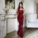 European And American Party Evening Strapless Bow Long Dress, Women's Clothing, 2025 Autumn_ecoleips.com