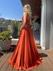 Women's clothing sexy slanted shoulder slim dress large swing skirt_ecoleips.com