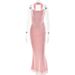 Women's Clothing Autumn And Winter Fashion New Tube Top Lace Up Halter Neck High Waist Slim Hip Skirt Suit_ecoleips.com