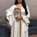 Women’s Clothing Malay lotus leaf sleeve embroidery gold lace dress jalabiya Muslim women_ecoleips.com