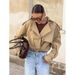 Casual Workwear Trench Coat Women's Design Sense Loose Short Suit Collar Double-Breasted Jacket Jacket Women's Clothing_ecoleips.com