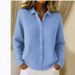 Women's Button Down Knitted Cardigan Coat Solid Color Casual Fashion Sweater Autumn Winter New_ecoleips.com