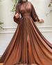 Women's Clothing summer season popular color waist halter neck swing sexy avocado green dress _ecoleips.com