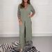 2024 New Foreign Trade Style Independent Station European American Cross-Border Women's Fashion Split Top And Long Pants_ecoleips.com