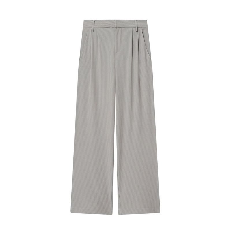 Elegant Winter Pant Set With Long Sleeved Top And Wide Leg Pants Full-Length Polyester Outfit For Spring/Autumn_ecoleips.com
