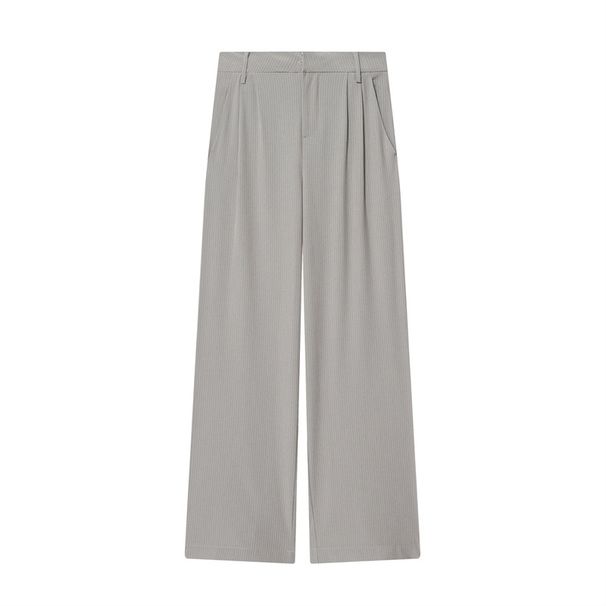 Elegant Winter Pant Set With Long Sleeved Top And Wide Leg Pants Full-Length Polyester Outfit For Spring/Autumn_ecoleips.com