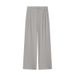 Elegant Winter Pant Set With Long Sleeved Top And Wide Leg Pants Full-Length Polyester Outfit For Spring/Autumn_ecoleips.com