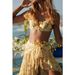 Women’s Clothing Bikini New Style Small Fresh Floral High Waist Split Swimsuit Suit Female Hot Style_ecoleips.com