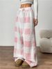 A Pair Of Women's Spring, Autumn And Winter Pajamas, Loose, Casual Checked Pants, Fleece And Thickened Pants, And Home Wear_ecoleips.com
